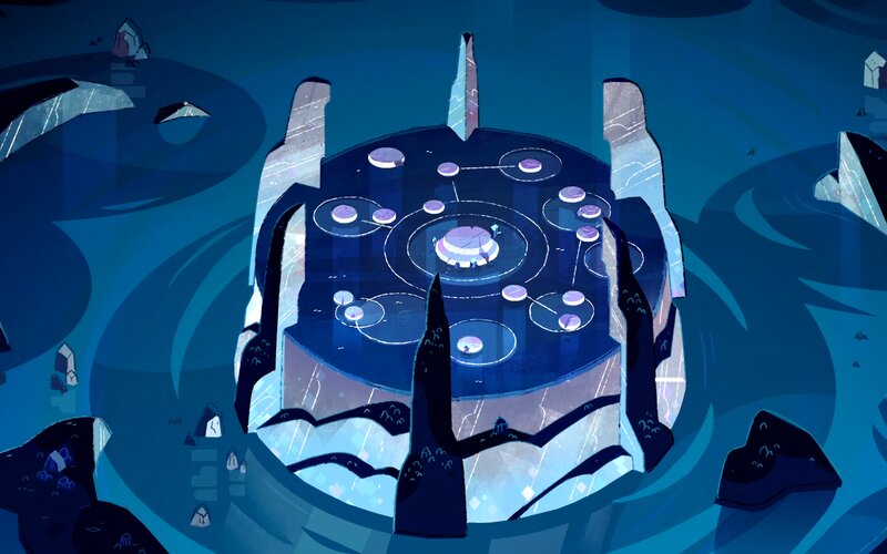 Crystal Platform in Water