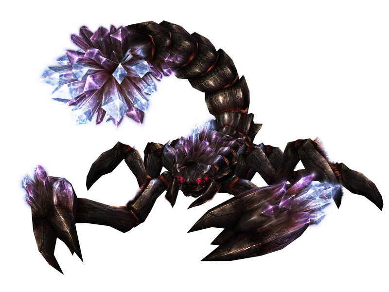 crystal scorpion monster
