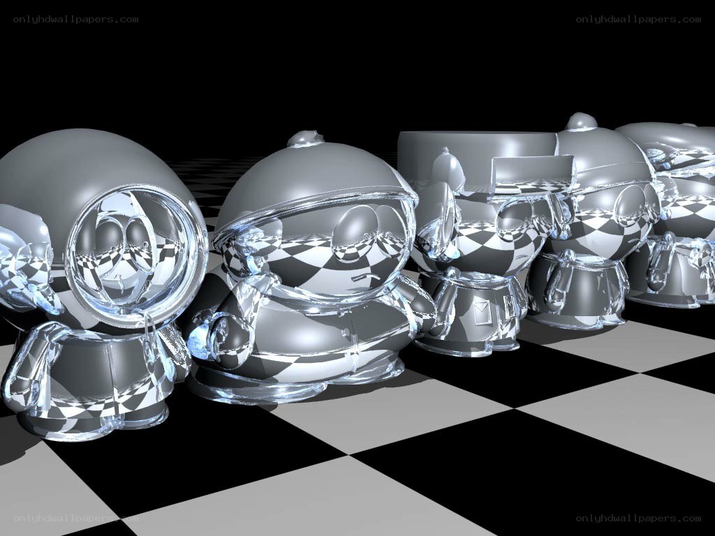 Crystal South Park figures
