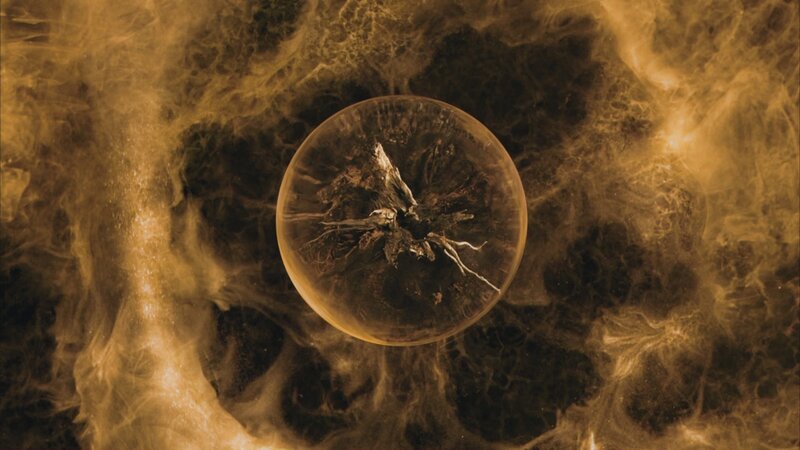 crystal sphere with mountain
