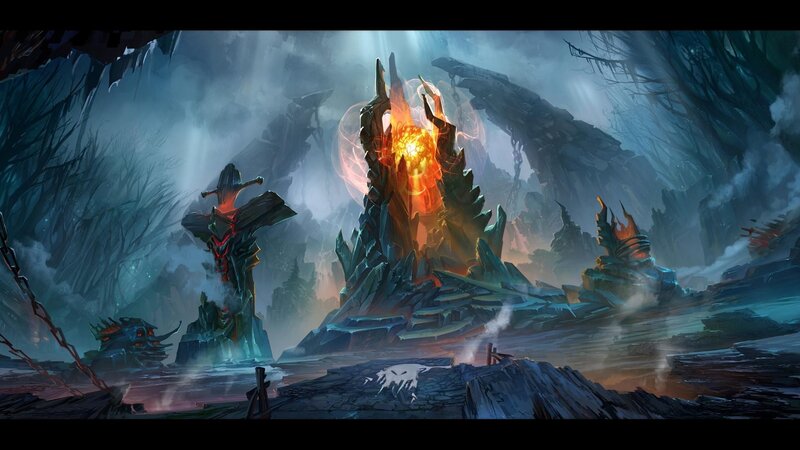 Crystal Spire with Fire