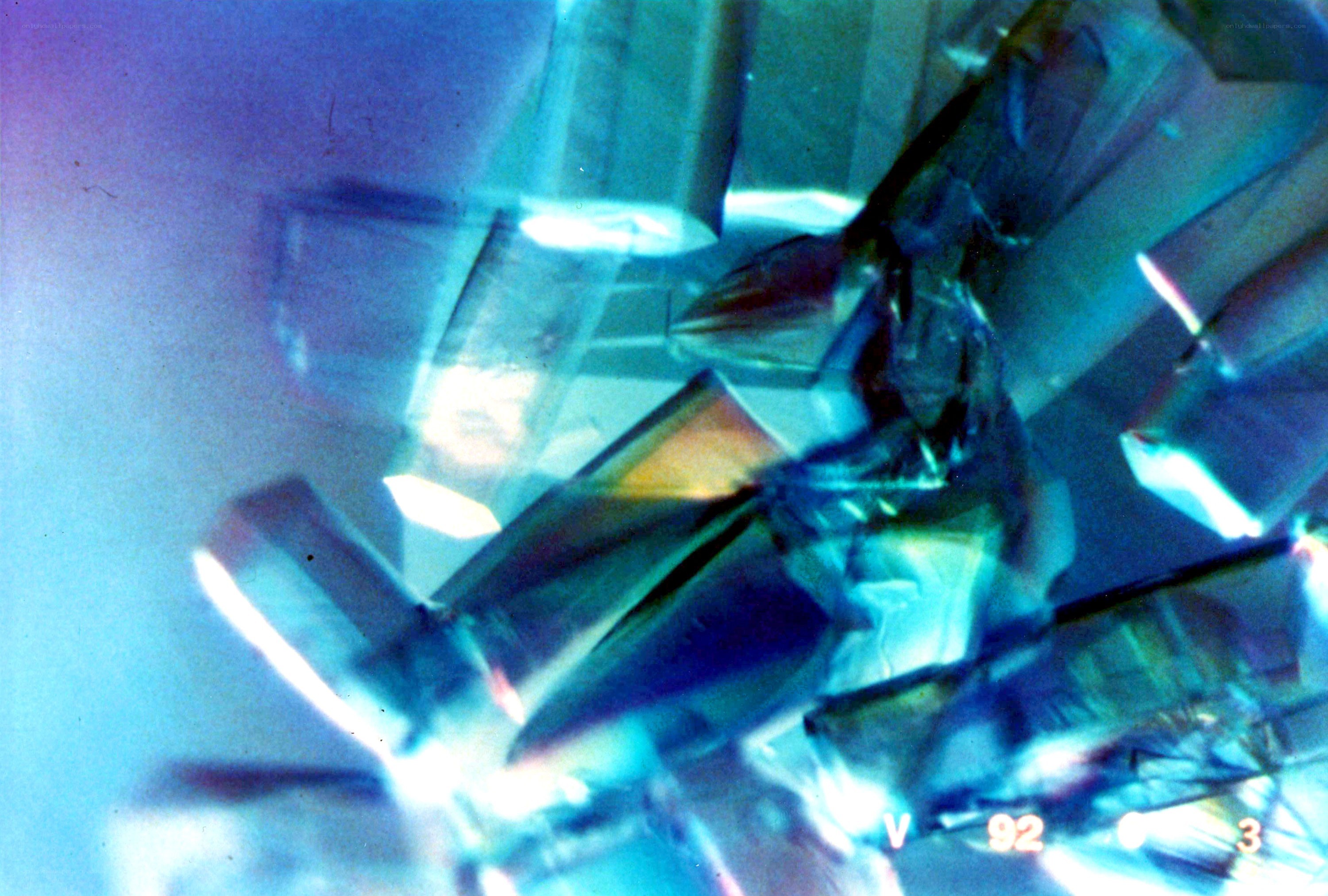 crystal structure under microscope