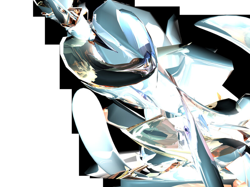 crystalline abstract sculpture