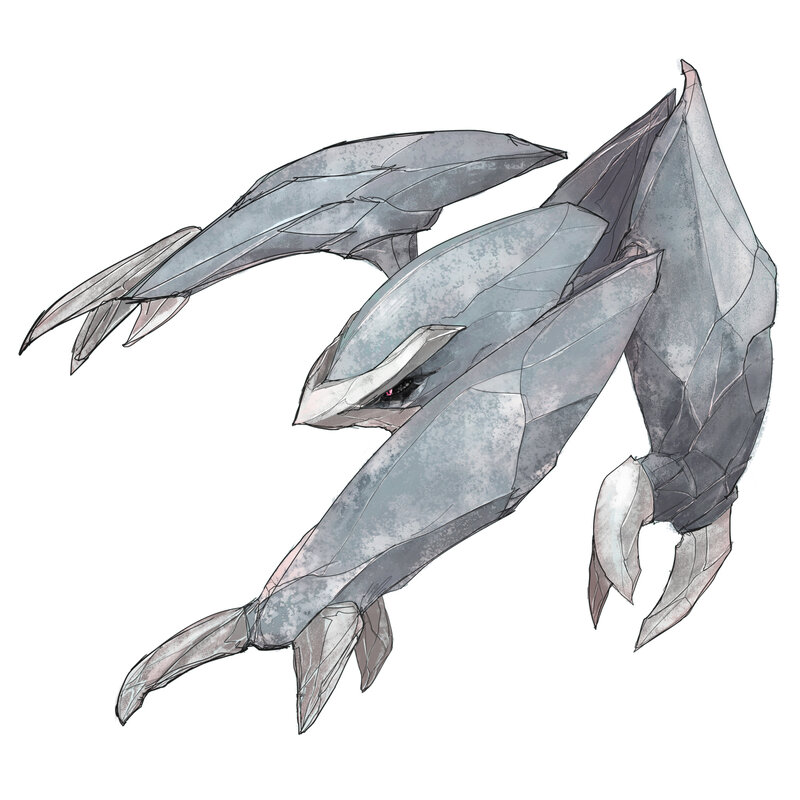 Crystalline Dragon Creature — Gray