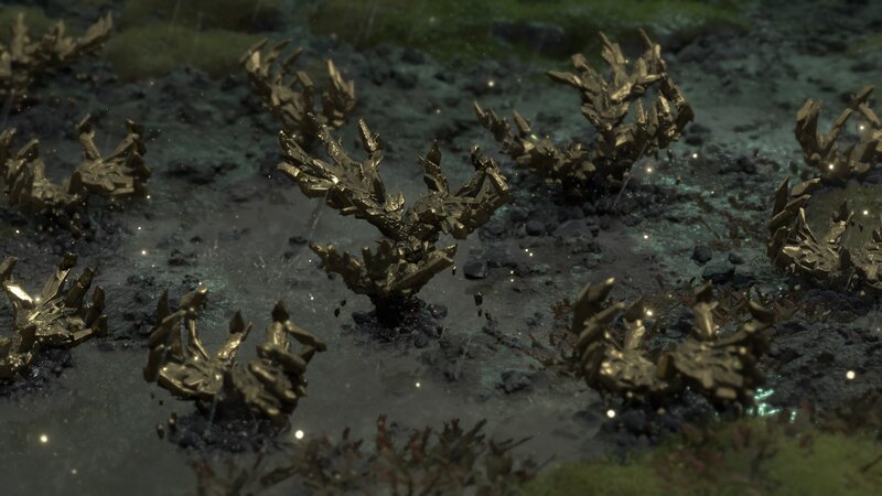 Crystalline Formations in Mud