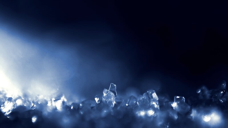 Crystalline Ice Formations — Blue