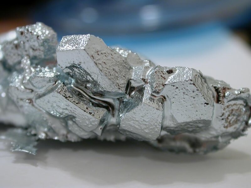 crystalline metal fragment