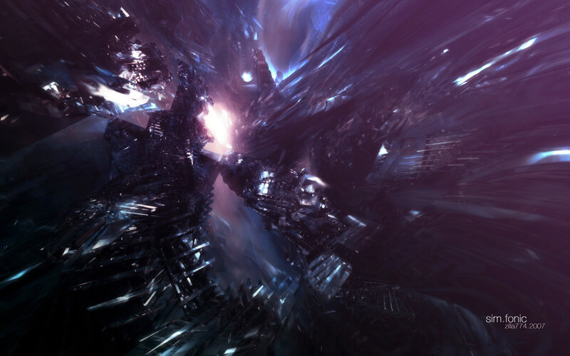 Crystalline Structure — Purple