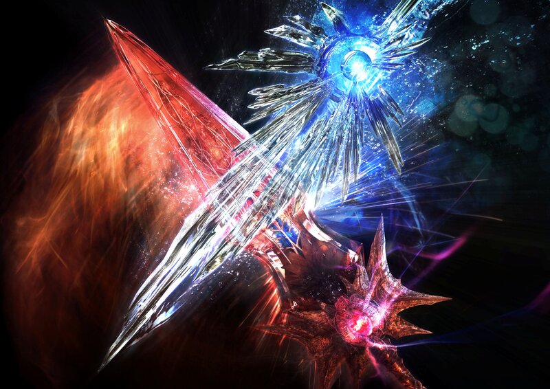 Crystalline Swords Clashing
