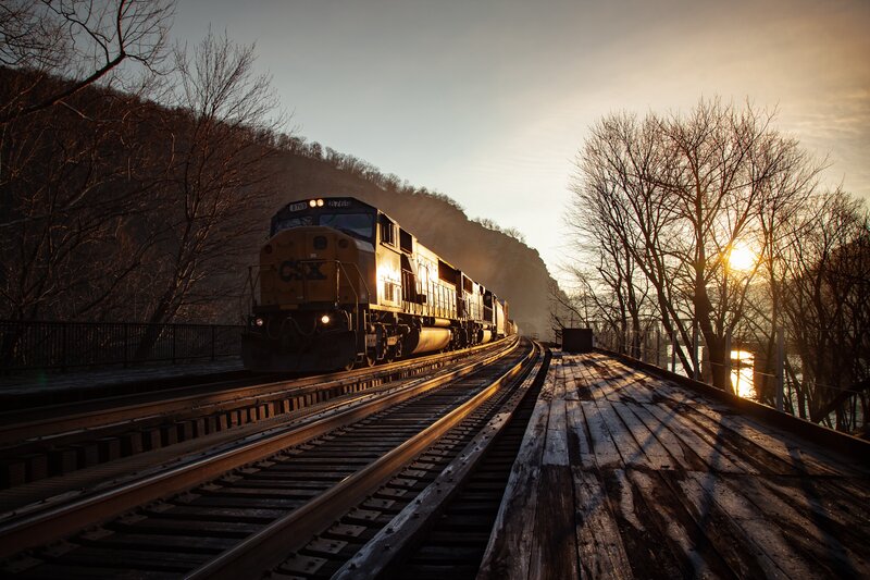 CSX Train on Bridge