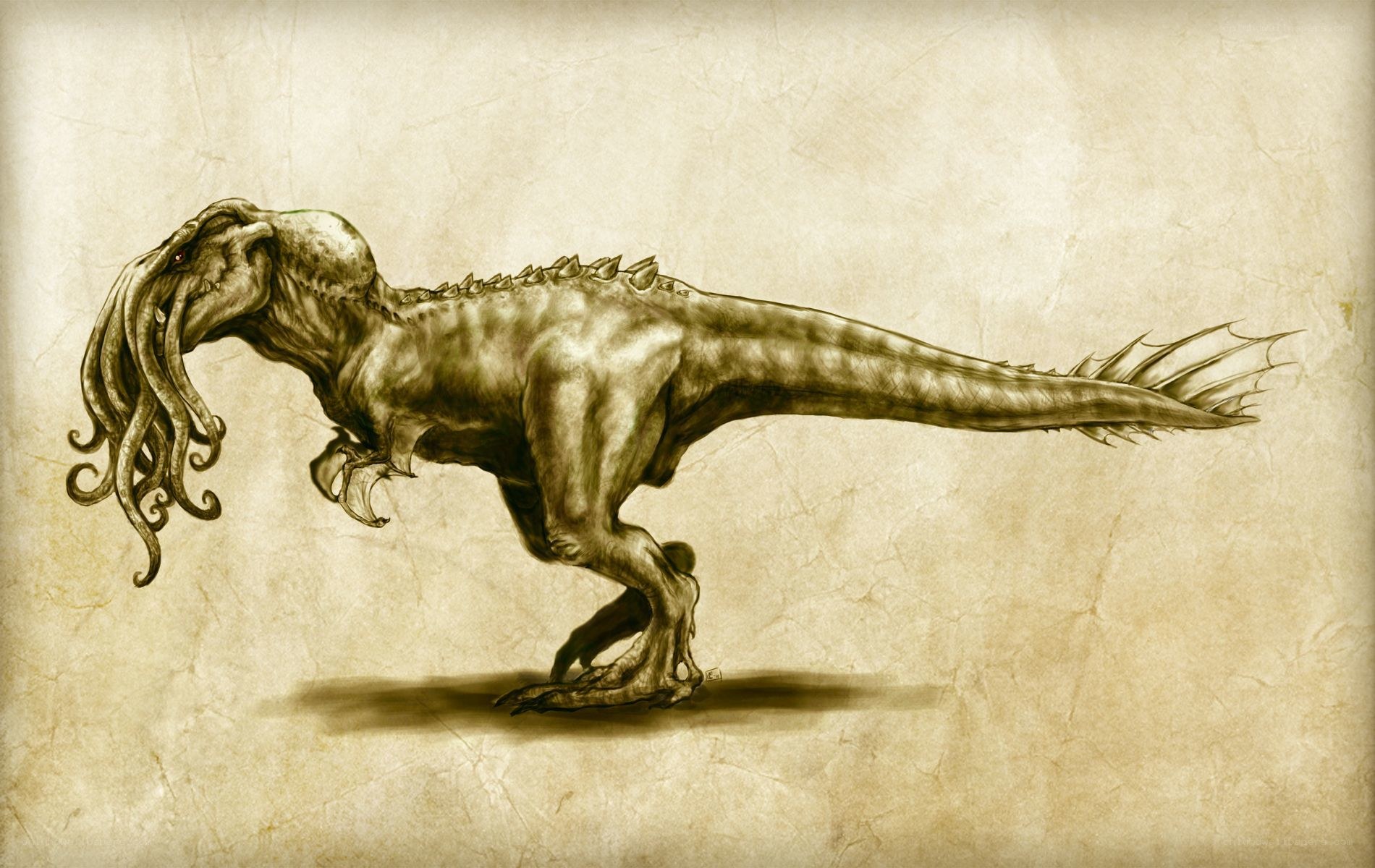 Cthulhu dinosaur hybrid