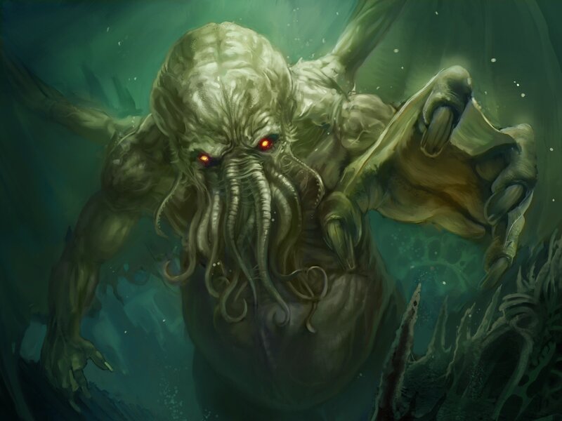 Cthulhu emerging from the depths