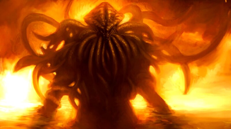 Cthulhu in flames