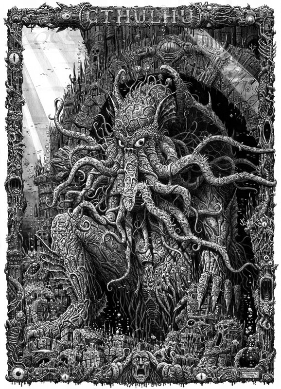 Cthulhu in underwater city