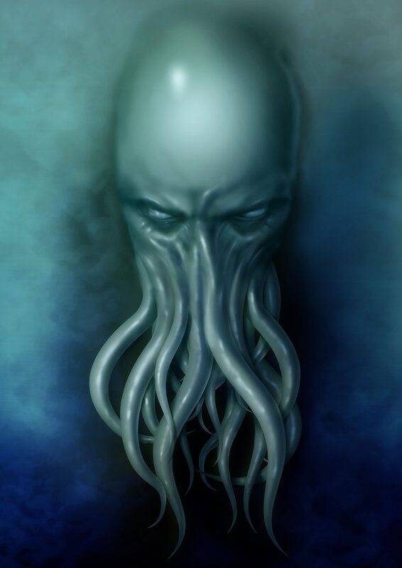 Cthulhu-like creature portrait