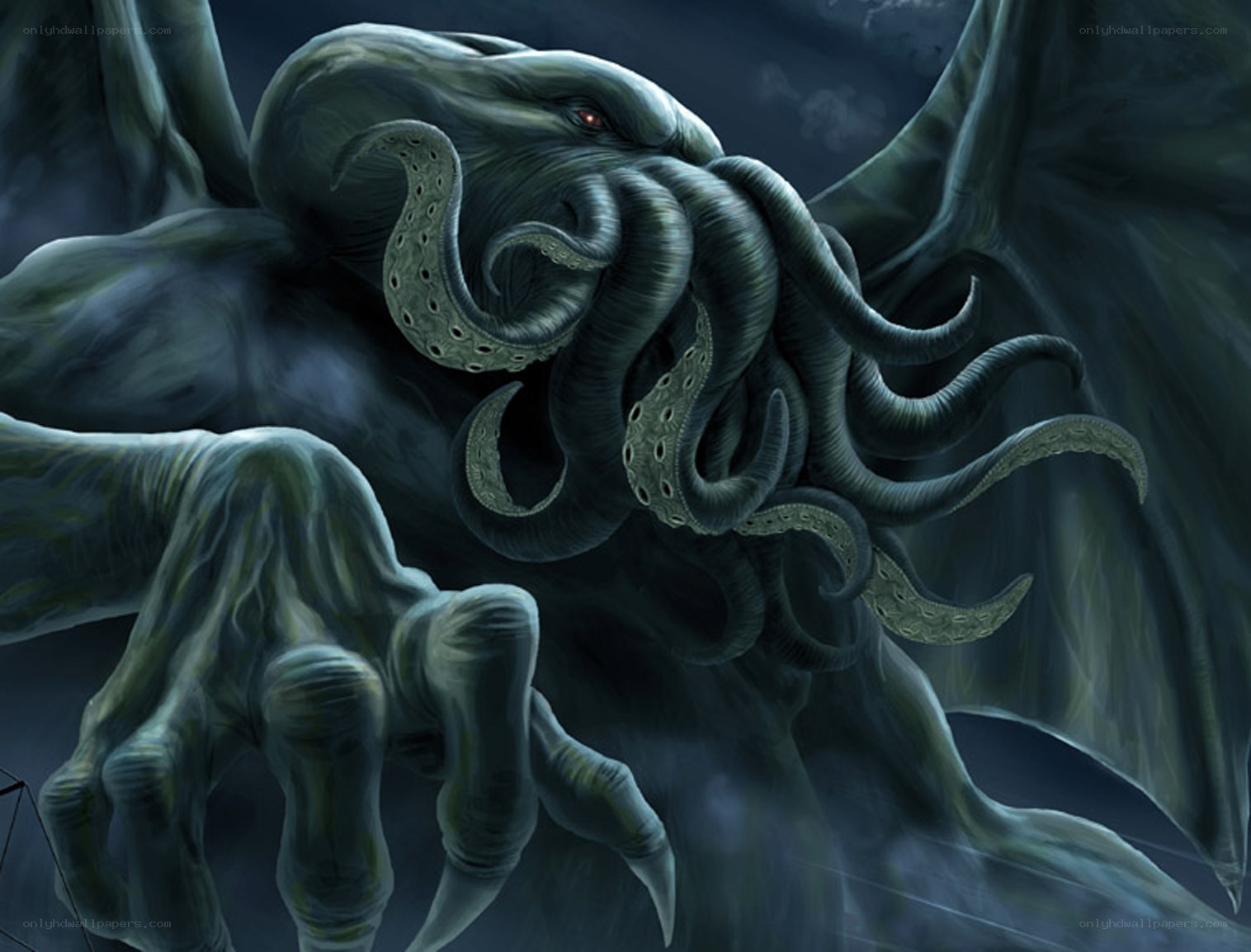 Cthulhu monster illustration