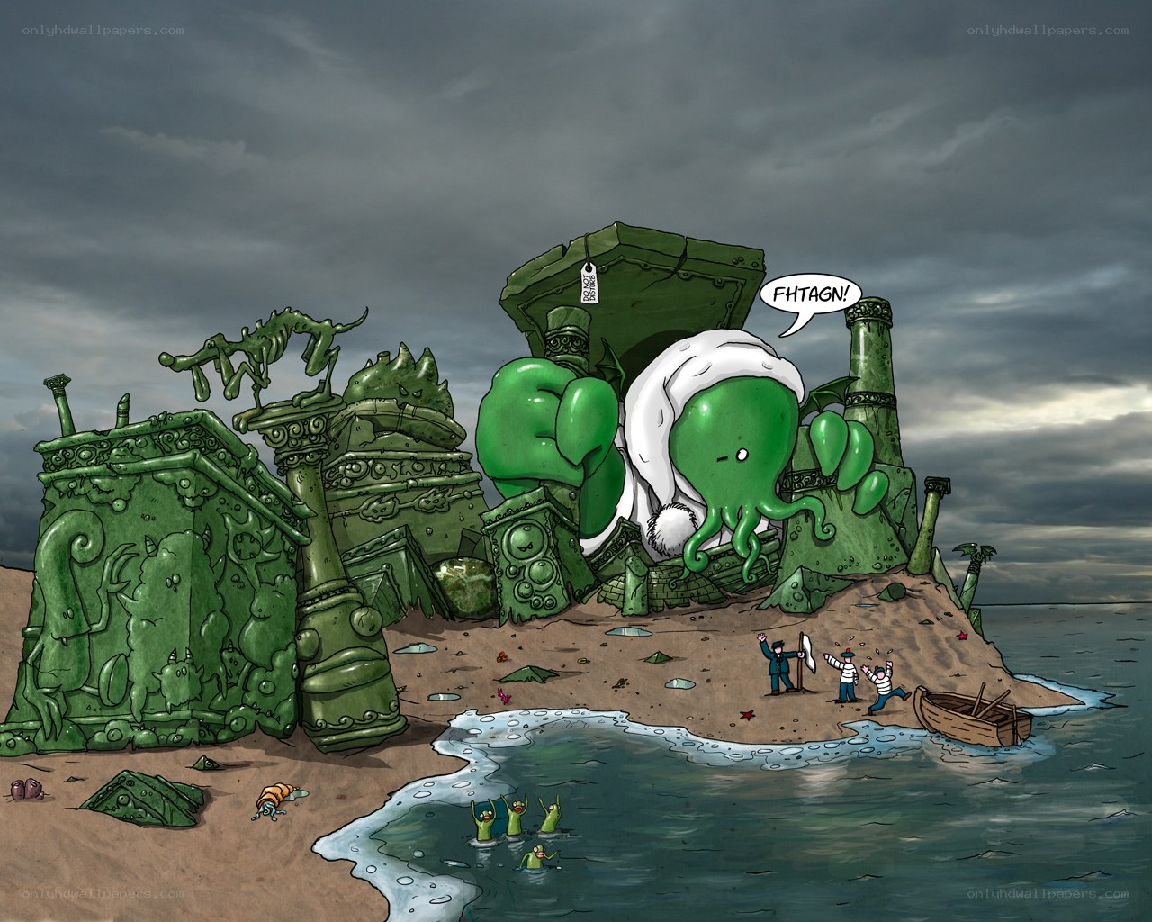 Cthulhu on a desert island