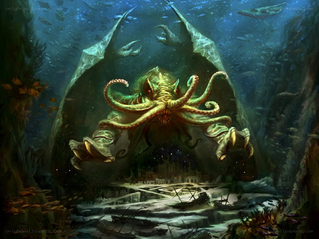 Cthulhu rises from the deep