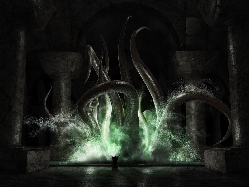 Cthulhu rising from the depths
