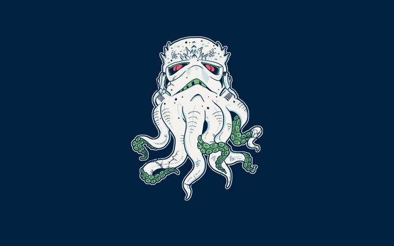 Cthulhu stormtrooper illustration