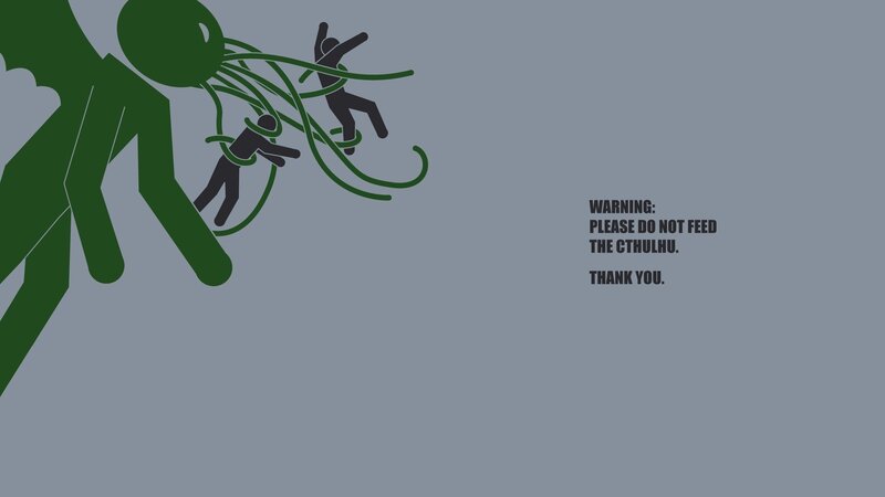 Cthulhu warning illustration
