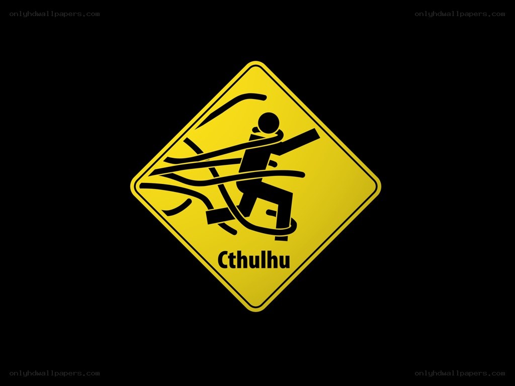 Cthulhu warning sign