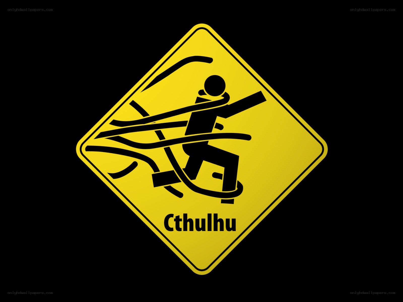 Cthulhu warning sign
