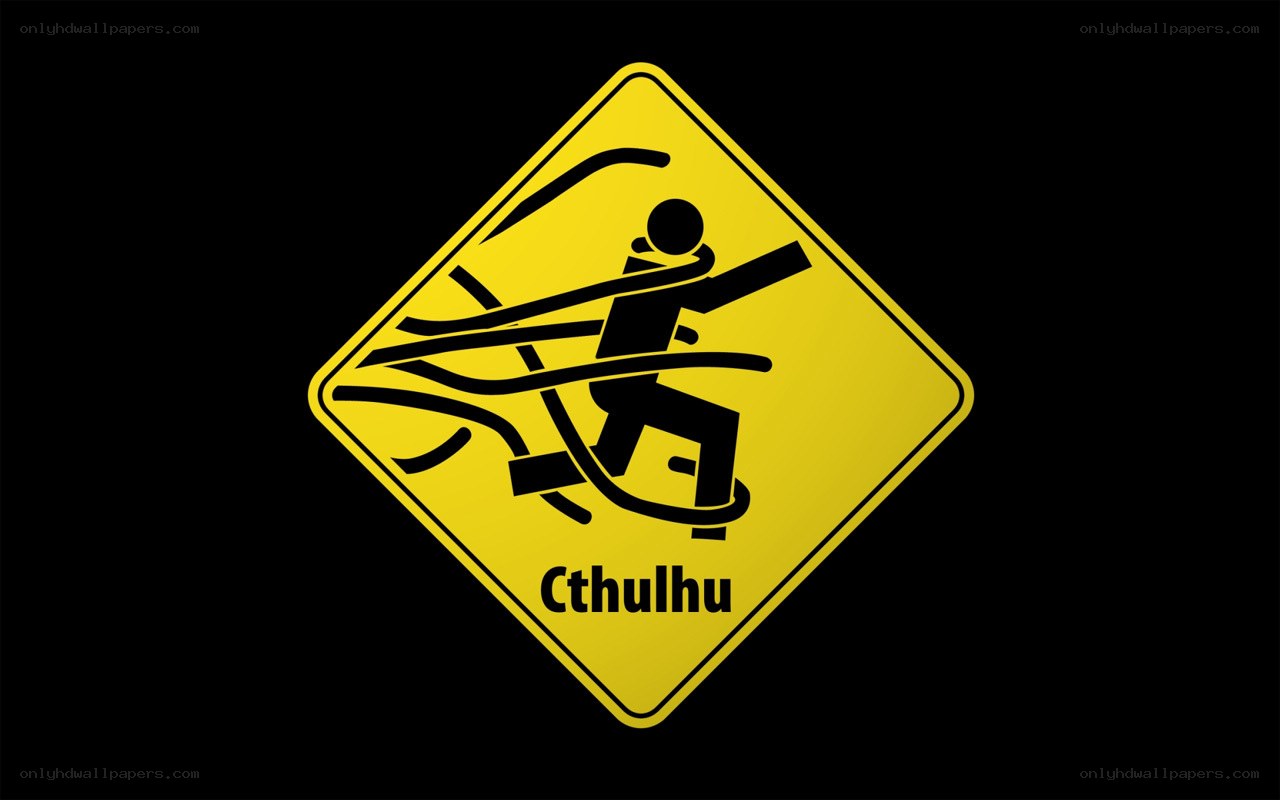 Cthulhu warning sign