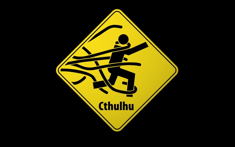 Cthulhu warning sign