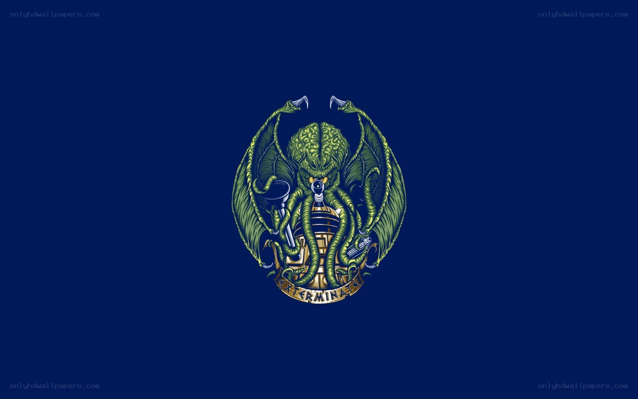 Cthulhu with tentacles and wings