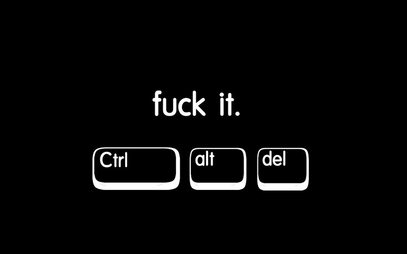 Ctrl Alt Del text image