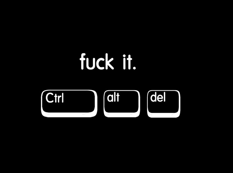 ctrl alt del text