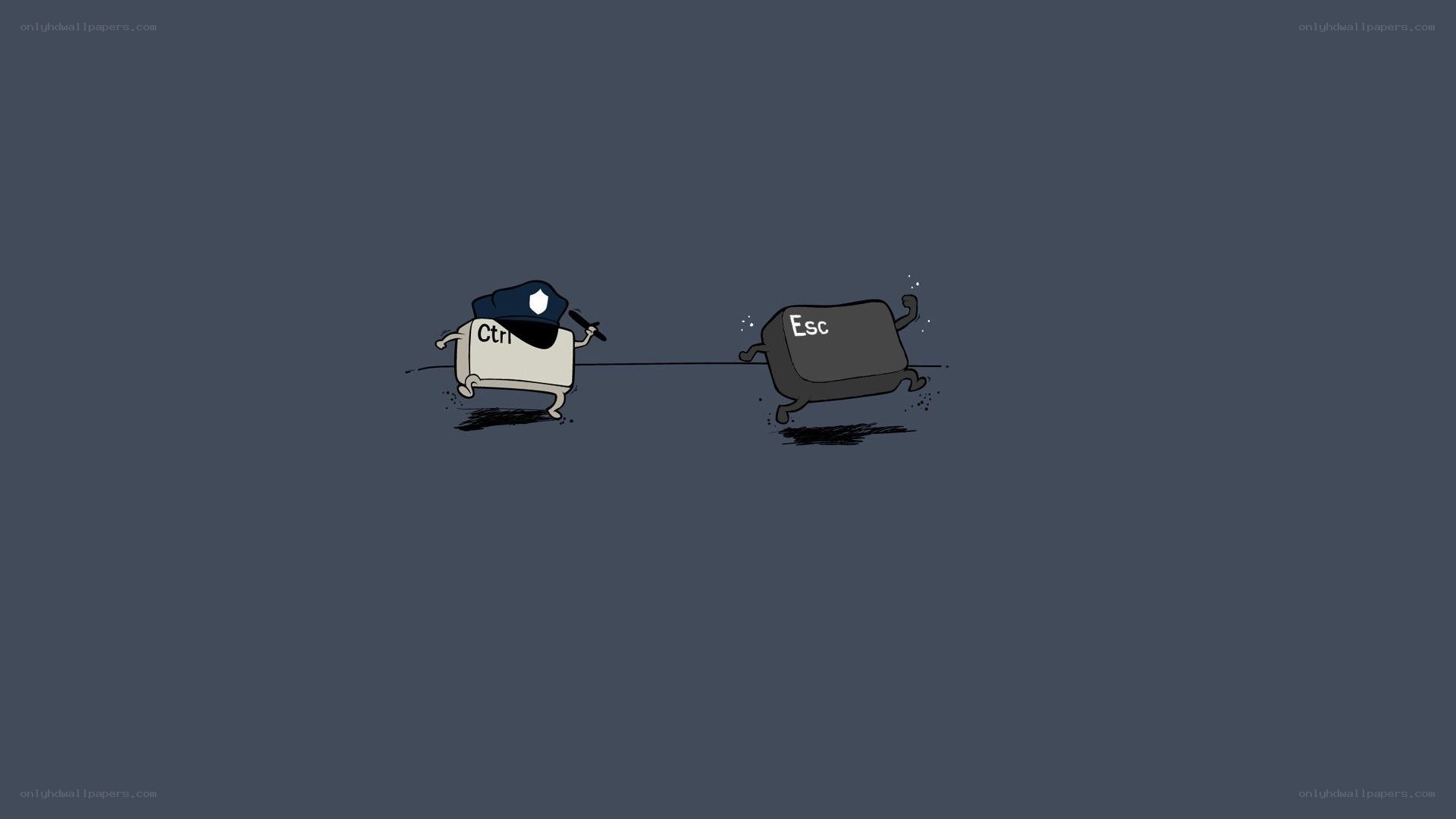 Ctrl and Esc characters in action