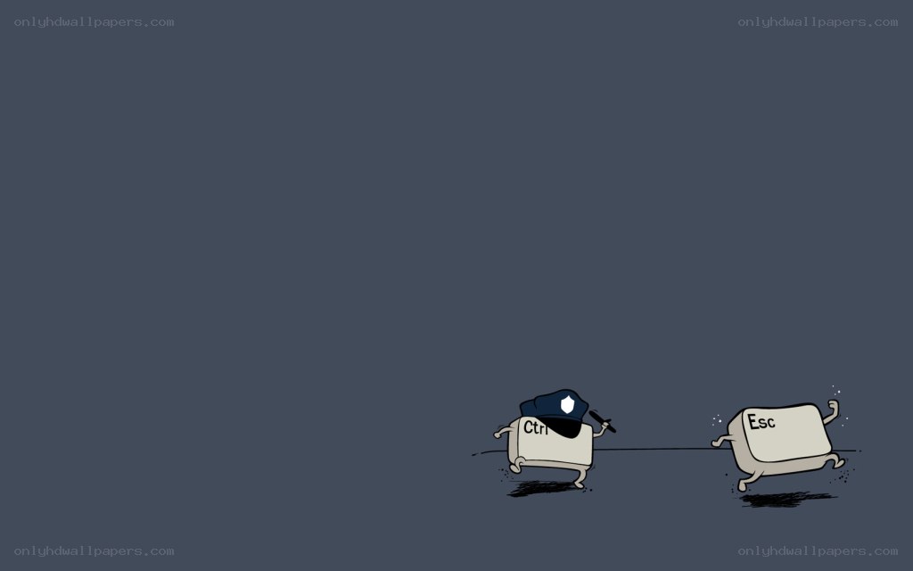 Ctrl and Esc characters running