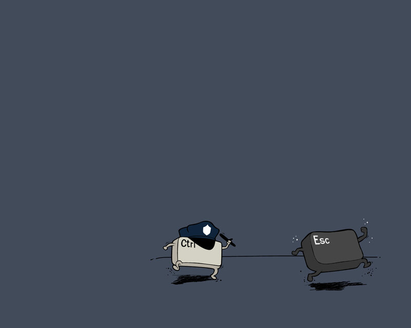 Ctrl chases Esc