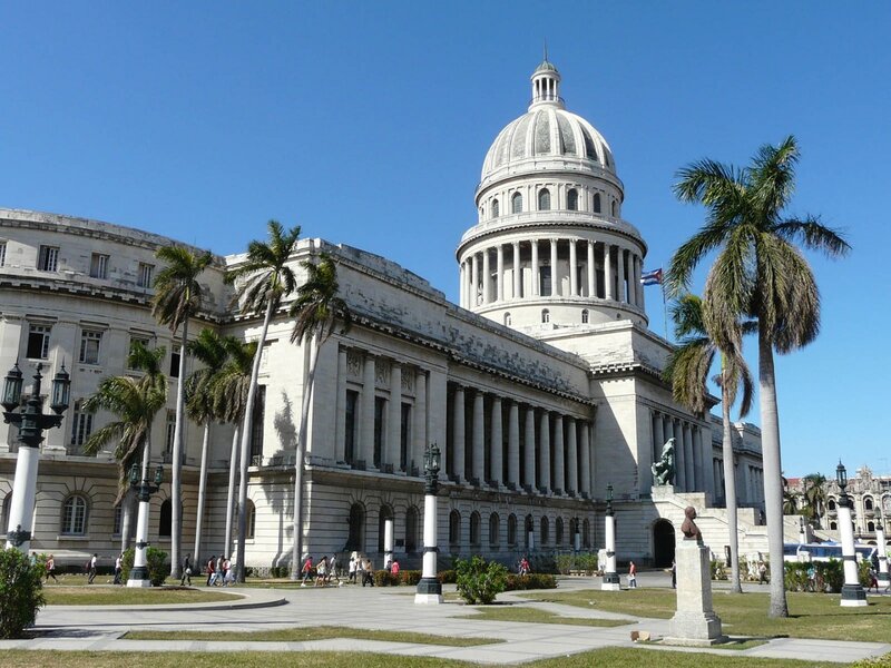 Cuban Capitol Building — Blue, Serene, Afternoon