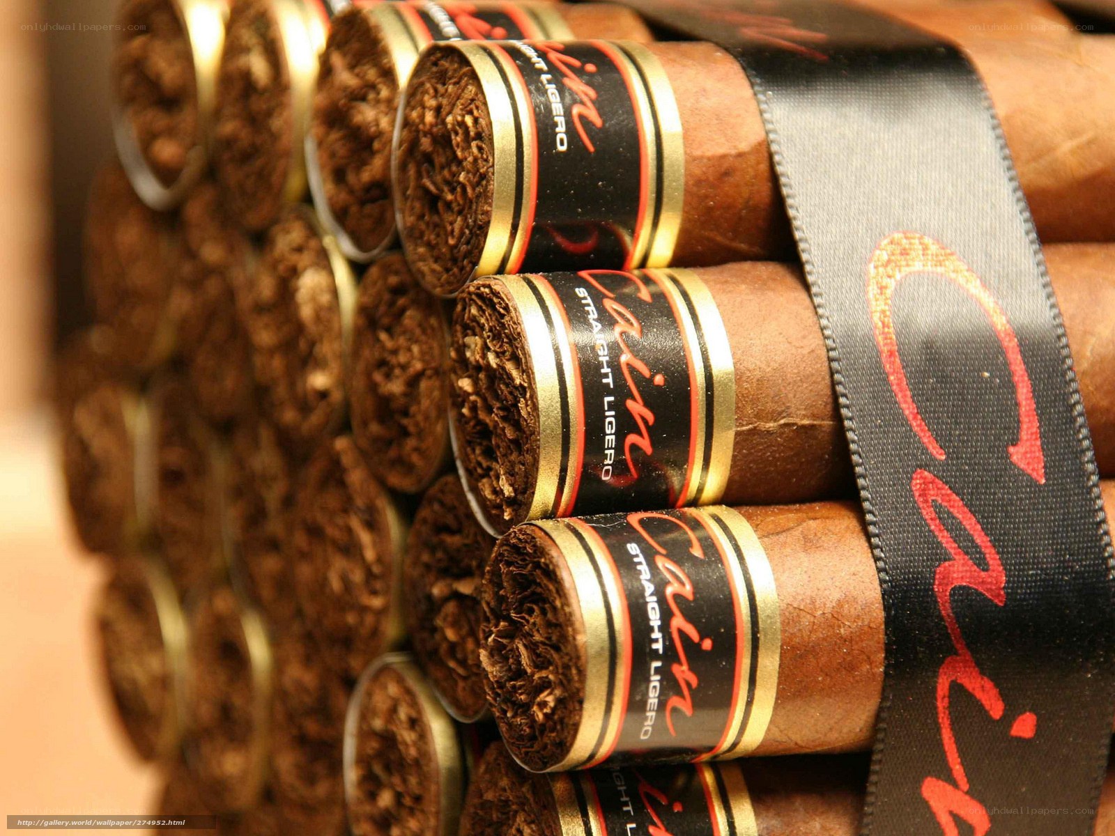 Cuban cigars in a bundle