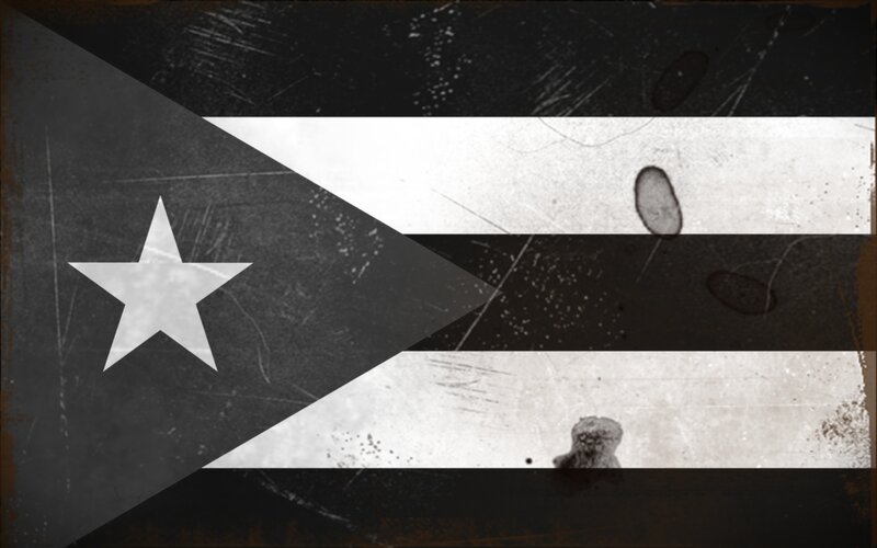 Cuban Flag with Distress