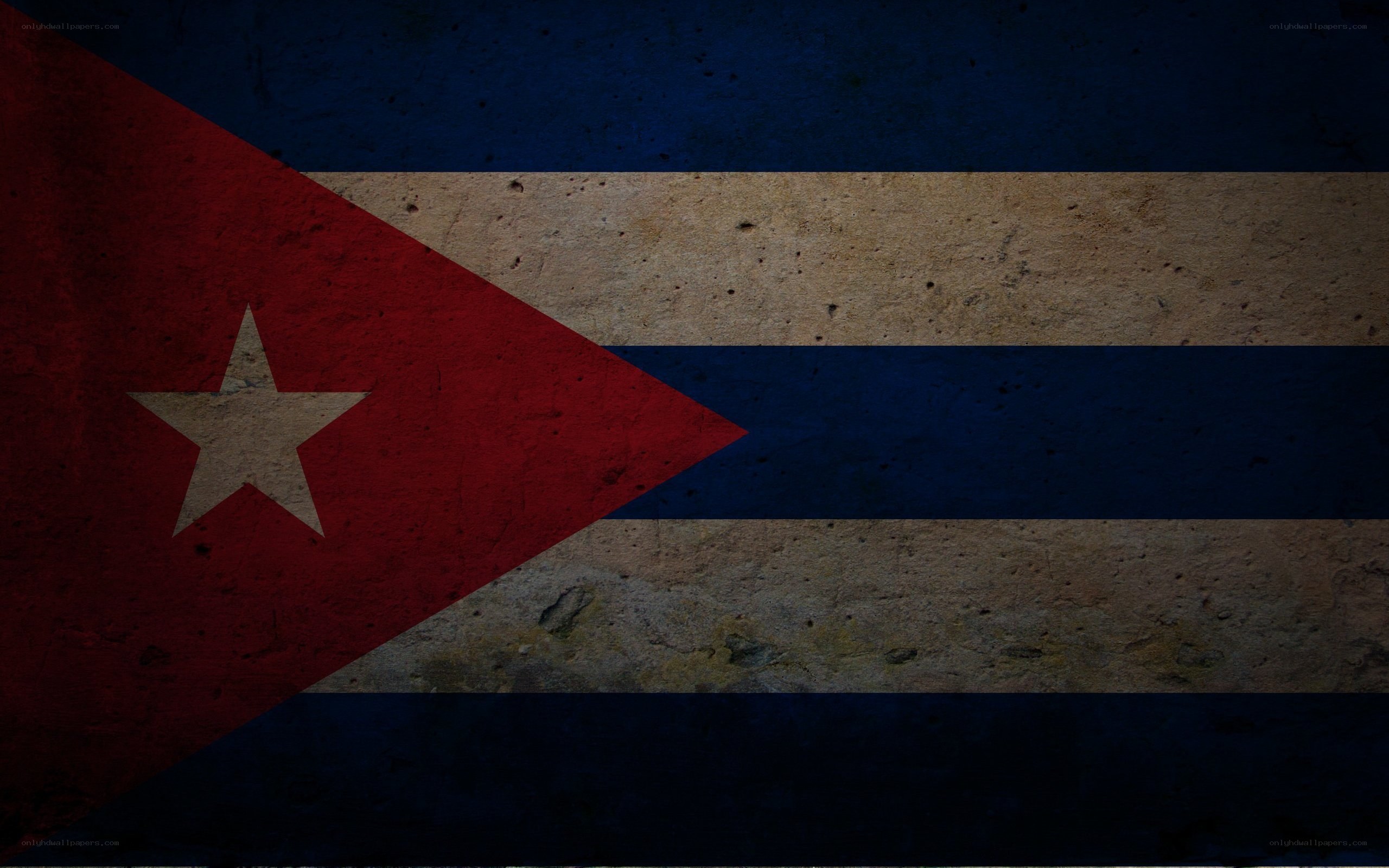 Cuban flag with distressed texture