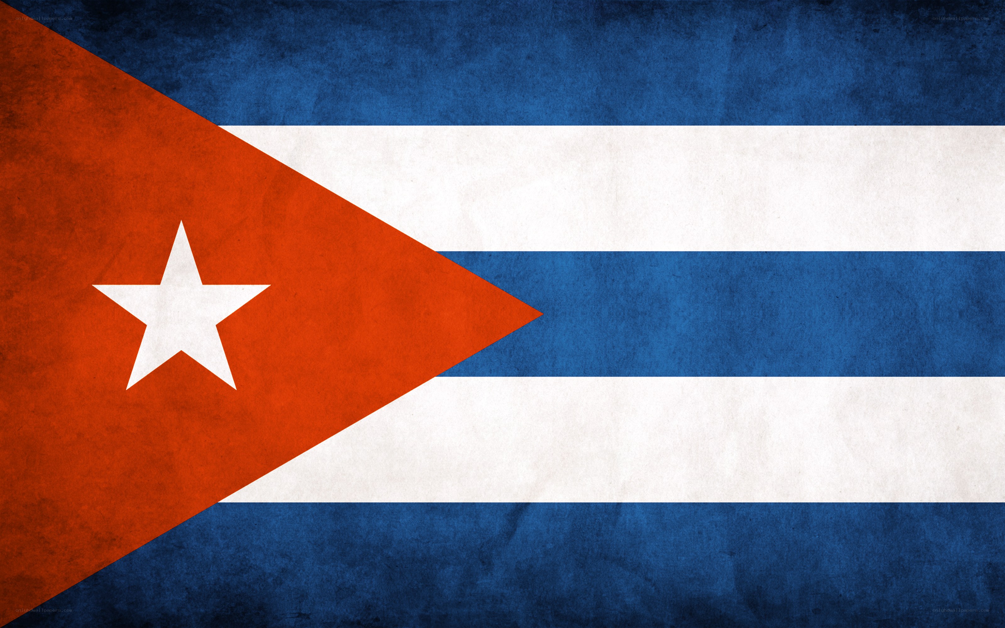 Cuban flag with distressed texture