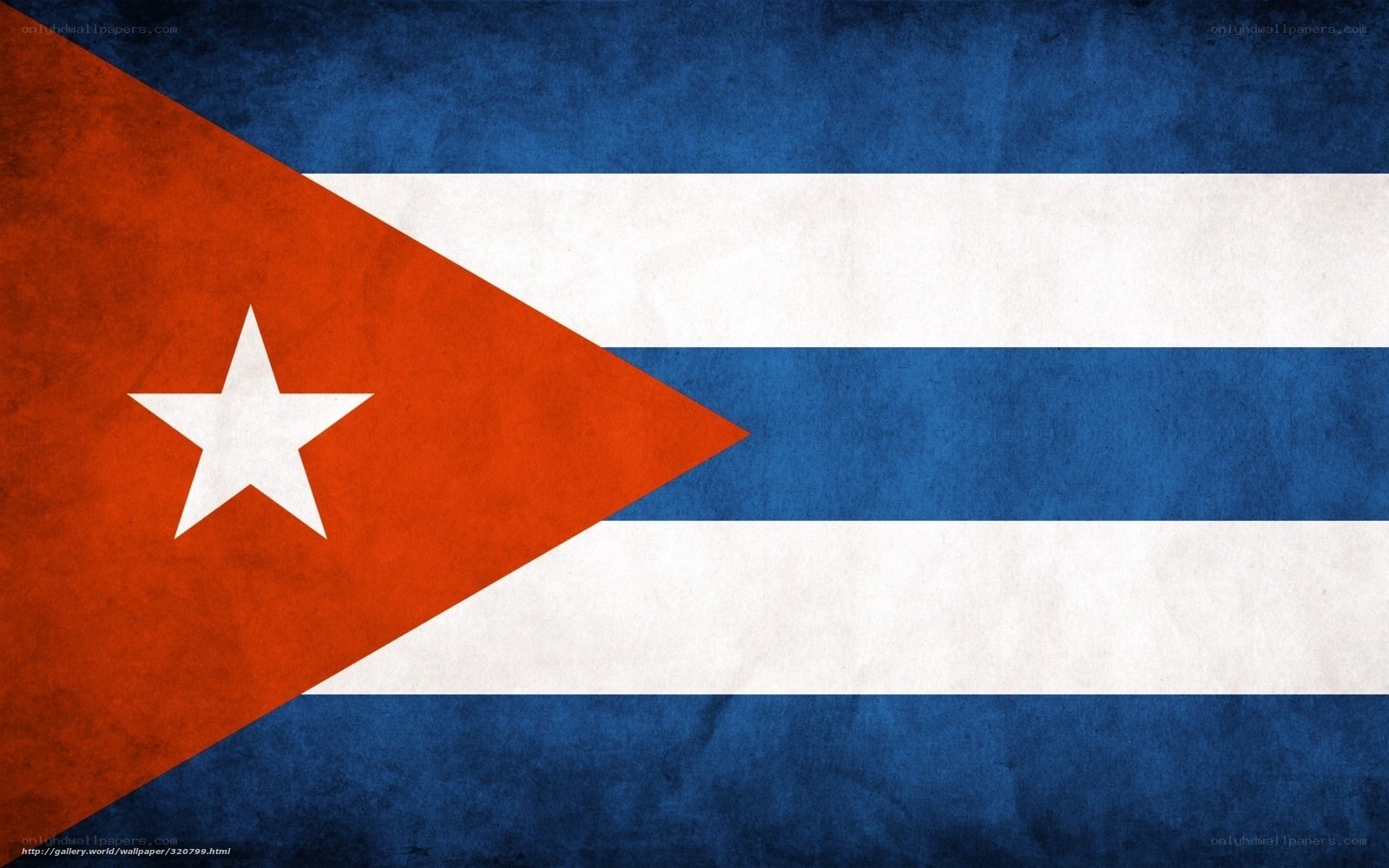 Cuban flag with distressed texture
