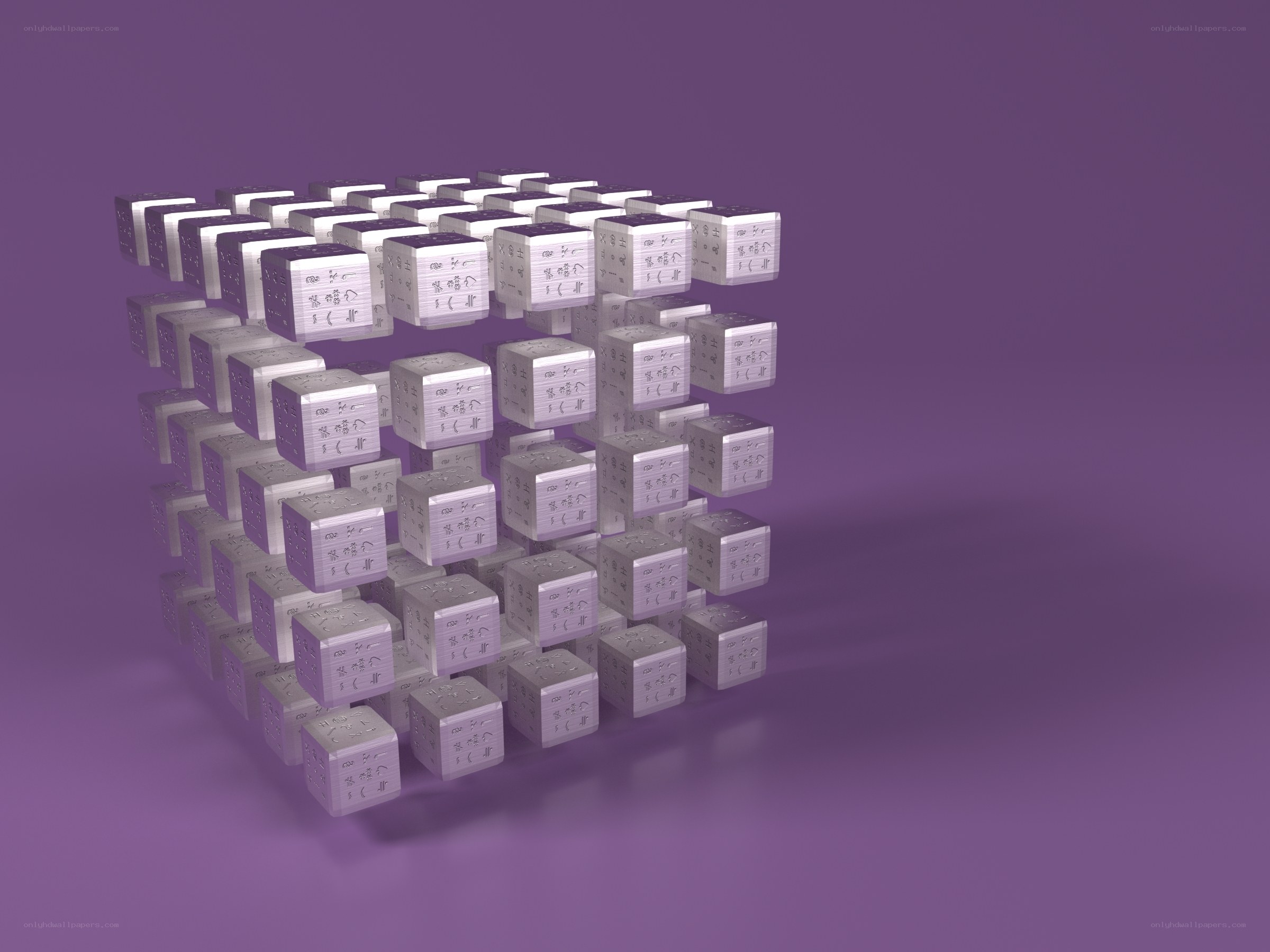 cube of inscribed cubes