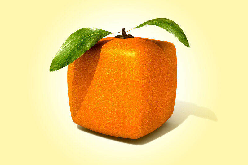 Cube-shaped Orange