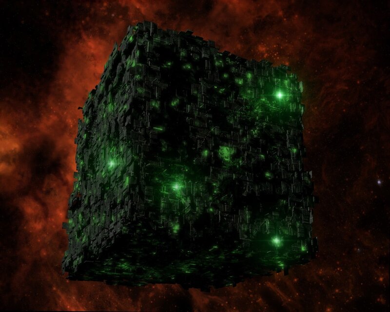 Cube-shaped Space Station