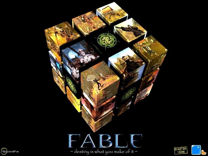 Cube with Game Scenes