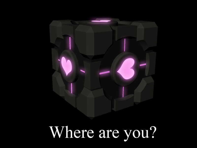 Cube with hearts