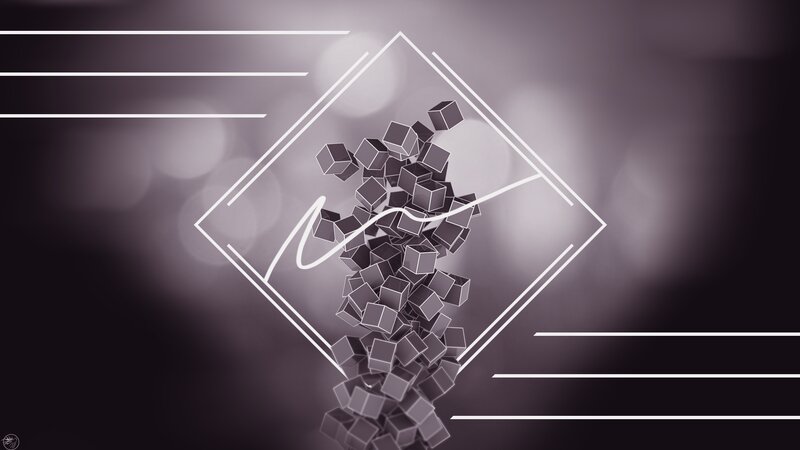 Cubes Falling in Frame