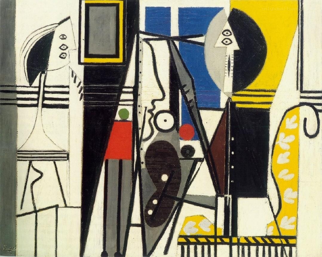 Cubist Composition with Figures