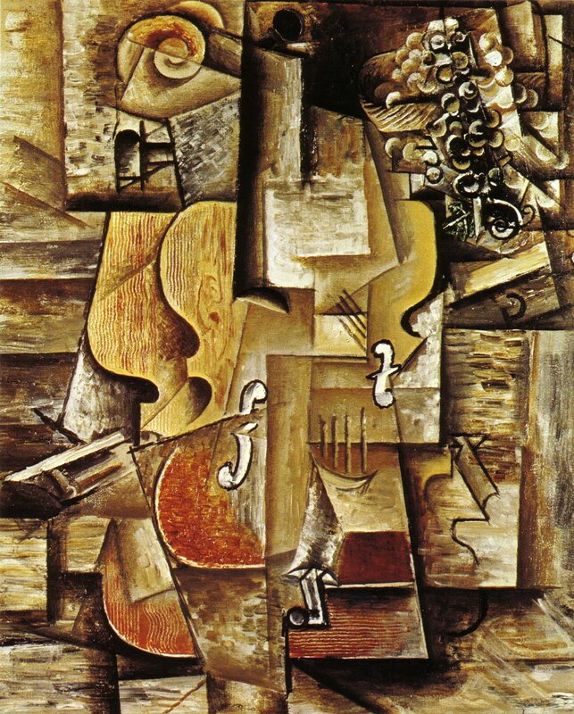 Cubist Still Life with Instruments