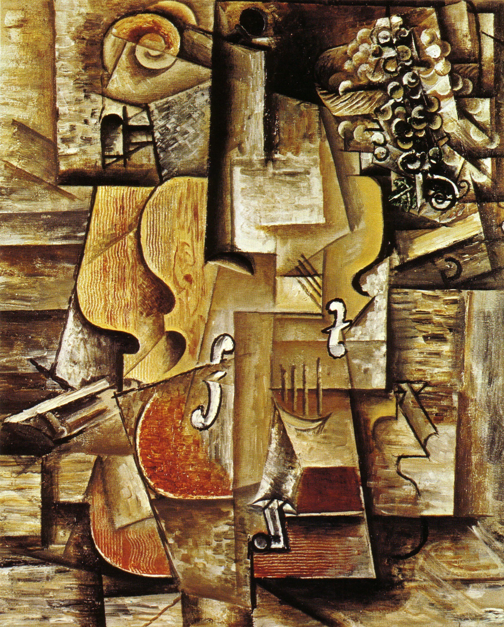 Cubist Still Life with Instruments